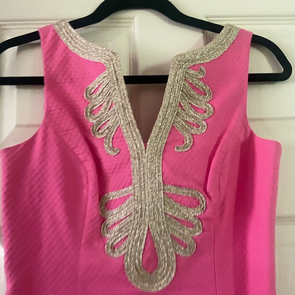Lily Pulitzer Pink&Gold Dress